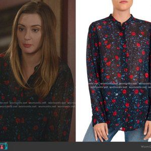 THE KOOPLES Poison Rose Floral Shirt